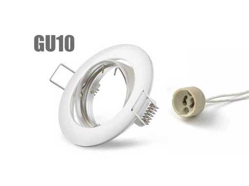 150 x Solo White Line Einbaudeckenscheinwerfer, GU10